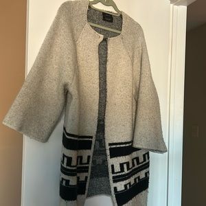 Zara Knit long cardigan. Size small.